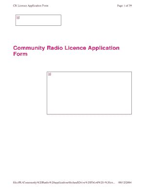 Fillable Online Licensing Ofcom Org Cr Licence Application Form Fax