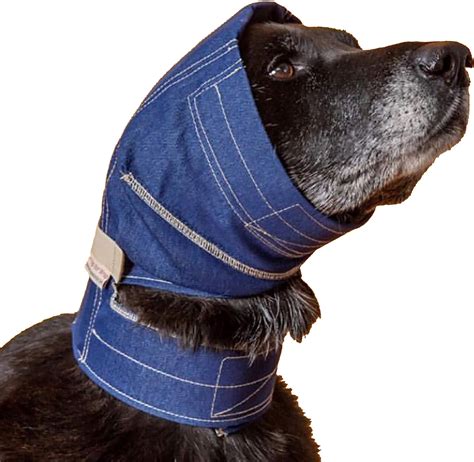 The Original No Flap Ear Wrap (Medium, Denim) : Amazon.ca: Pet Supplies