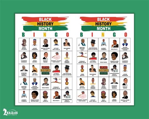 Black History Month Bingo Black History Games Black History Trivia