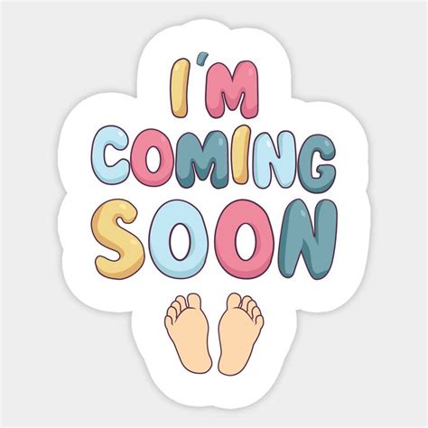 I'm Coming Soon Pregnancy Announcement Baby Baby Feet by anassein-os ...