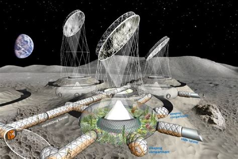 European Space Agency: Scientists unveil INFLATABLE lunar base concept ...