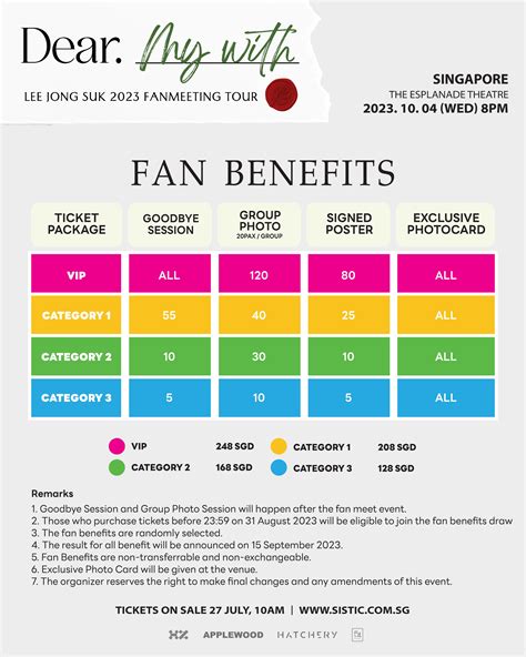 LEE JONG SUK 2023 FANMEETING TOUR In Singapore Esplanade