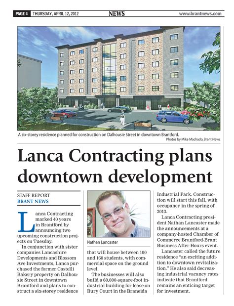 PAGE04_DOWNTOWN DEVELOPMENT APRIL 12, 2012 – LANCA Contracting Ltd.