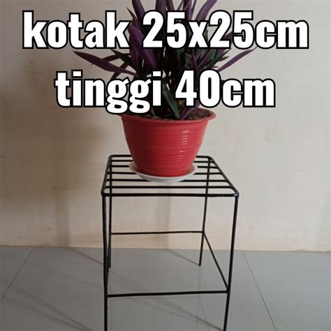 Jual STANDING POT KOTAK RAK BUNGA BESI RAK BUNGA MINIMALIS RAK BUNGA