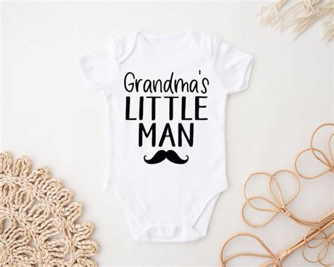 Grandmas Little Man Svg Png Baby Boy Svg Newborn Svg Toddler