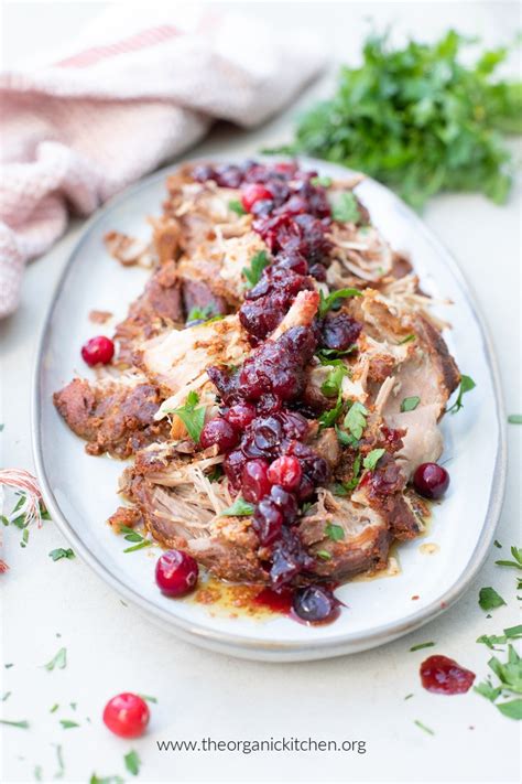 Holiday Pork Roast With Cranberry Sauce