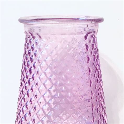 Pink Glass Vase - Etsy