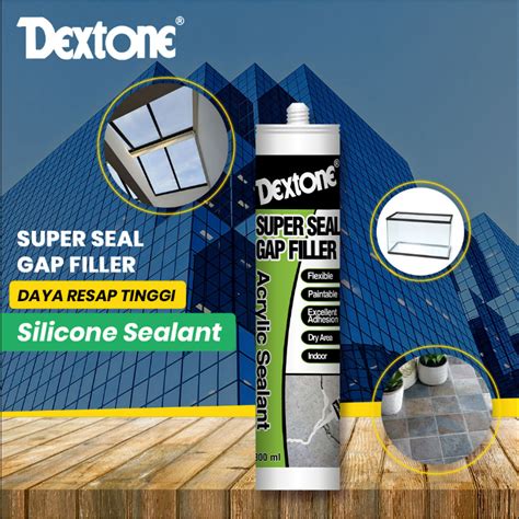 Jual Lem Super Dextone Seal Gap Filler Acrylic Sealant Shopee Indonesia