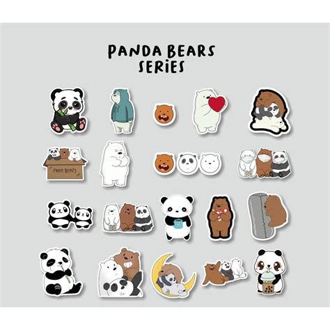 Jual Sticker Aesthetic Bear Brand Stiker Pack Case Handphone Laptop