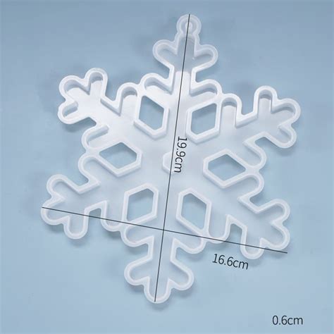 Molde Copo De Nieve Grande RESINAS EPOXI TRANSPARENTES RESIN PRO