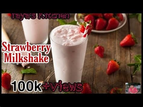 Strawberry Milkshake Recipe In Tamil Youtube