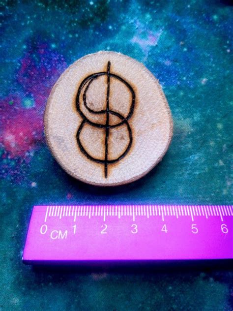 Reality Shifting Symbol Reality Shifting Wooden Badge Etsy