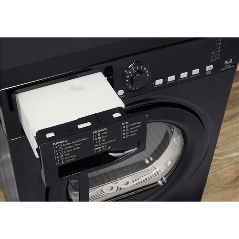 Hotpoint Tcfs83bgk Aquarius 8kg Freestanding Condenser Tumble Dryer Black Appliances Direct