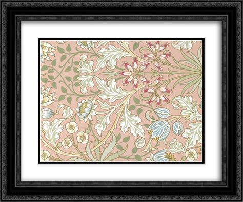 William Morris X Matted X Black Ornate Framed Art Print Wallpaper