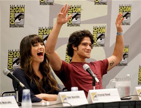 2011 Comic Con Teen Wolf Panel Tyler Posey And Crystal Reed Photo