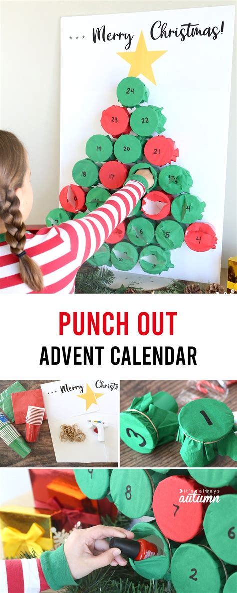 Diy Punch Out Advent Calendar Artofit