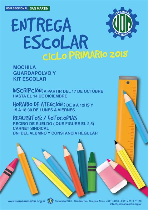 Entrega Kit Escolar Uom San Mart N