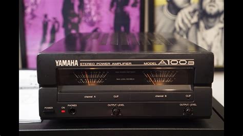 Yamaha A100a Power Amplifier With Vu Meters Youtube