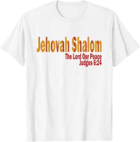 Jehovah Shalom The Lord Our Peace Name Of God T Shirt Walmart