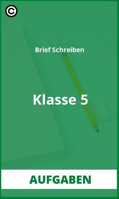 Brief Schreiben Klasse Aufgaben Pdf