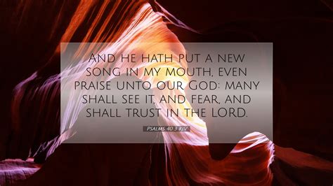 Psalms 40 3 KJV Desktop Wallpaper And He Hath Put A New Song In My