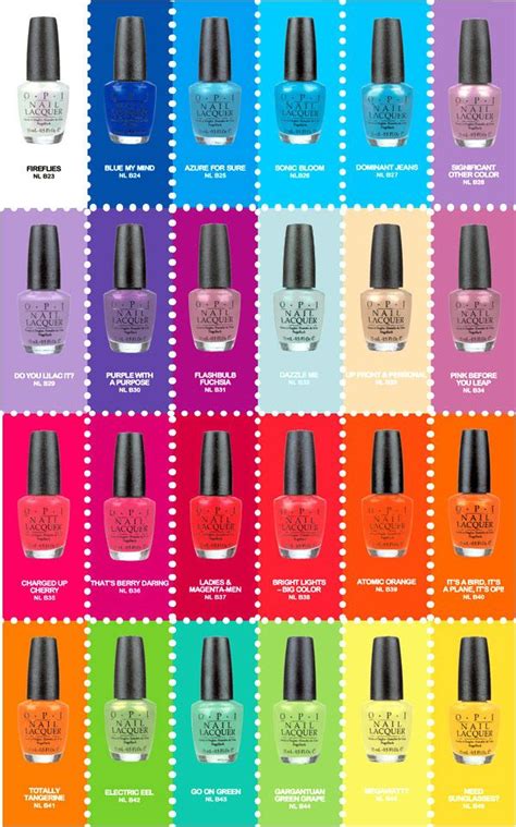 Opi Nail Polish Colors Opi Has Some Of The Most Wonderful Nailpolish Colors I Love Each