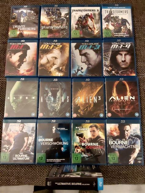 Blu Ray Sammlung Alles Transformers Alien Bourne Identit T