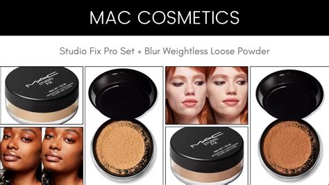 Mac Cosmetics Studio Fix Pro Set Blur Weightless Loose Powder Youtube