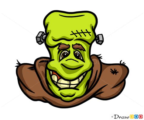 how to draw a frankenstein