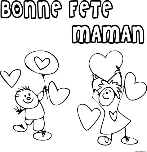 Coloriage Fete Des Meres Maternelle