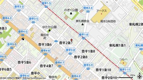 北海道札幌市豊平区豊平1条 地図（住所一覧から検索） ：マピオン