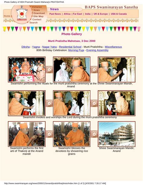 PDF Photo Gallery Of HDH Pramukh Swami Maharaj S Swaminarayan