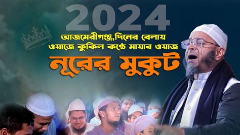 নূরের মুকুট।কুকিল কণ্ঠে নতুন ওয়াজ।নাসির উদ্দিন আনসারী নতুন ওয়াজ২০২৪