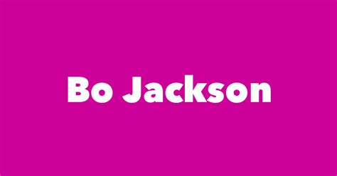 Bo Jackson Spouse Children Birthday And More