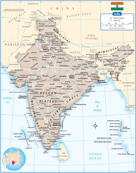 India Wall Map By Geonova Mapsales