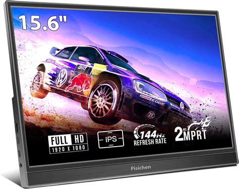 Pisichen Portable Monitor 15 6 Inch Monitor 144Hz FHD 19201080P IPS