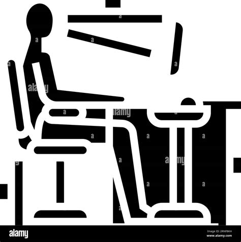 Ergonomics Principles Mechanical Engineer Glyph Icon Vector