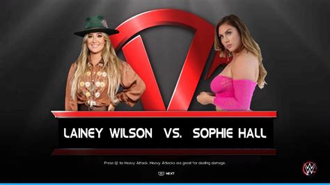 WWE 2K23 Lainey Wilson Sophie Hall YouTube