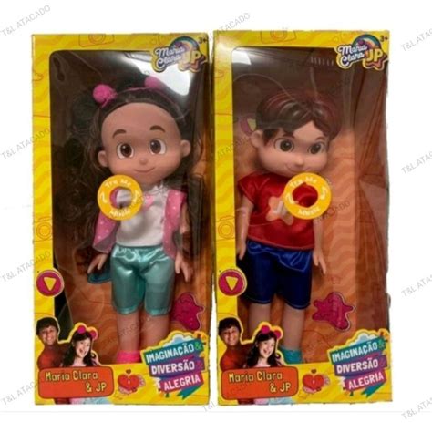 Boneco Maria Clara E Jp Que Fala - Boneco Maria Clara e Jp 30 cm Grande que Fala | Shopee Brasil