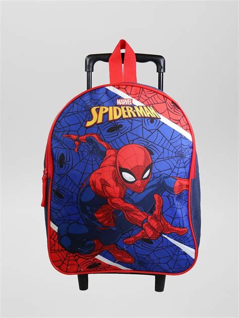 Mochila Rodinhas Homem Aranha Azul Kiabi