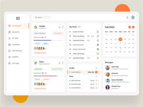 Project Management Dashboard Behance Behance