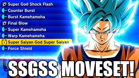 Full SSGSS Themed Moveset Dragon Ball Xenoverse 2 YouTube