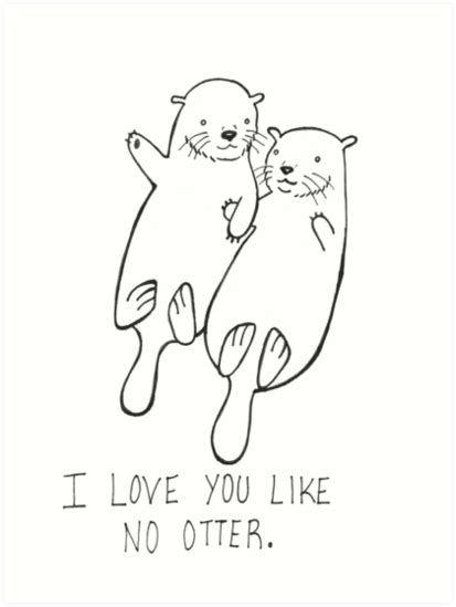 Line Drawing Images Holding Hands Drawing Otter Drawing Otter Tattoo