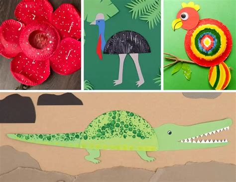 Rainforest animal crafts for kids - The Craft Train