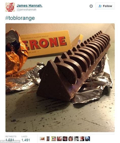 Twitter Users Toblerone With Terrys Chocolate Orange Segments Photo