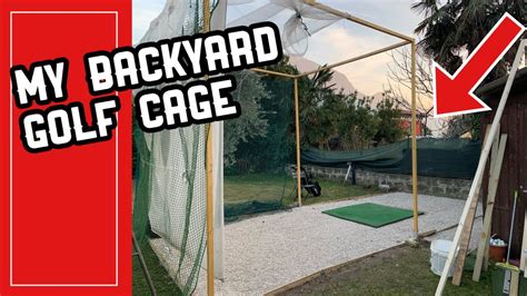 How To Build A Golf Cage Youtube