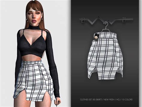 Busra Tr S Clothes Set Skirt Bd Sims Sims Clothing Sims