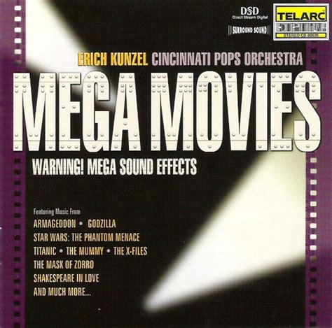 Erich Kunzel Cincinnati Pops Orchestra Mega Movies CD 2000