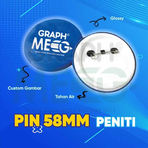 Jual Pin Peniti 58mm CUSTOM Shopee Indonesia