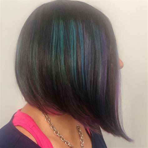 Peacock hair color